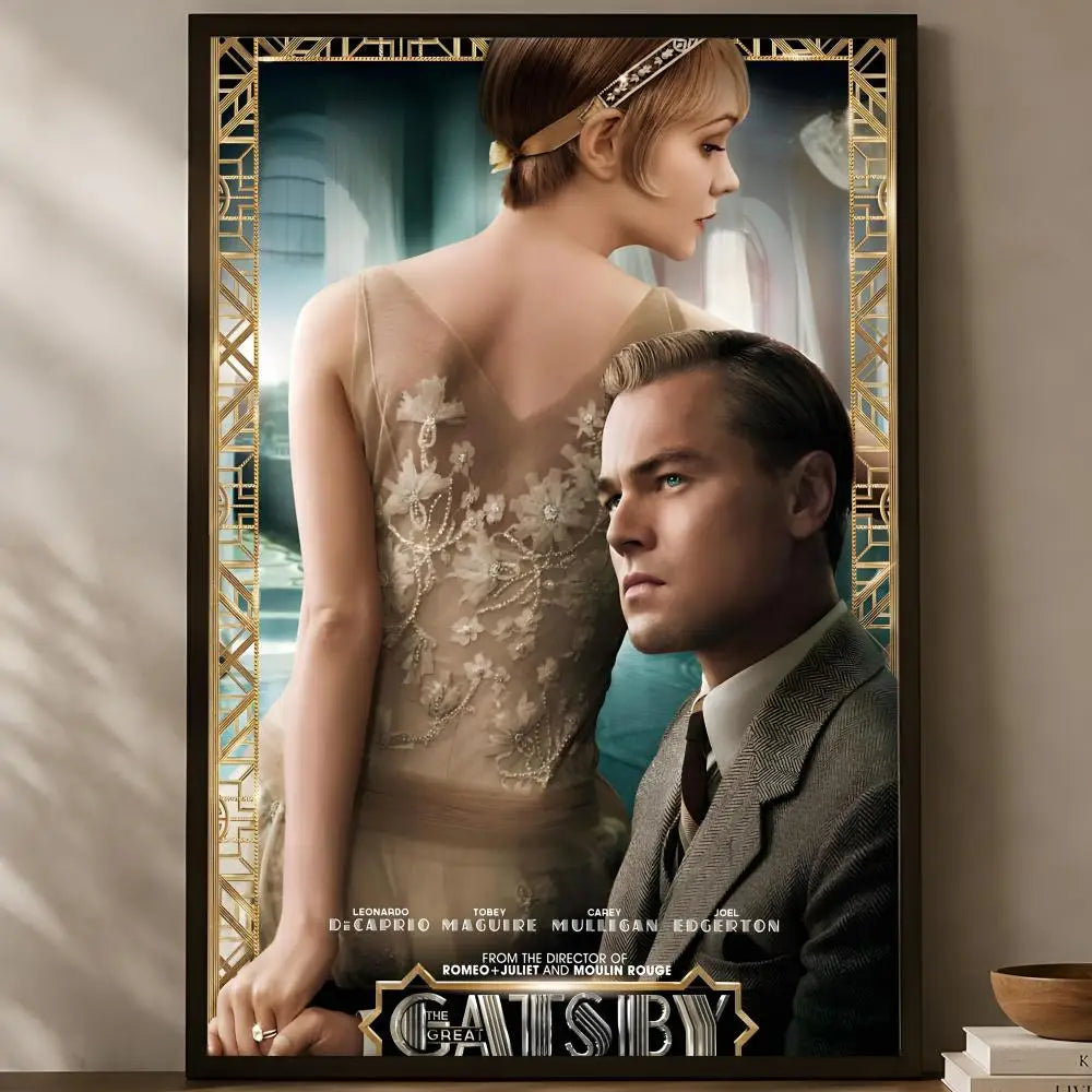 Great Gatsby HD PVC Self-Stick Wall Art Poster – Waterproof Wall Art Poster Axl White03 30X40cmNoframe