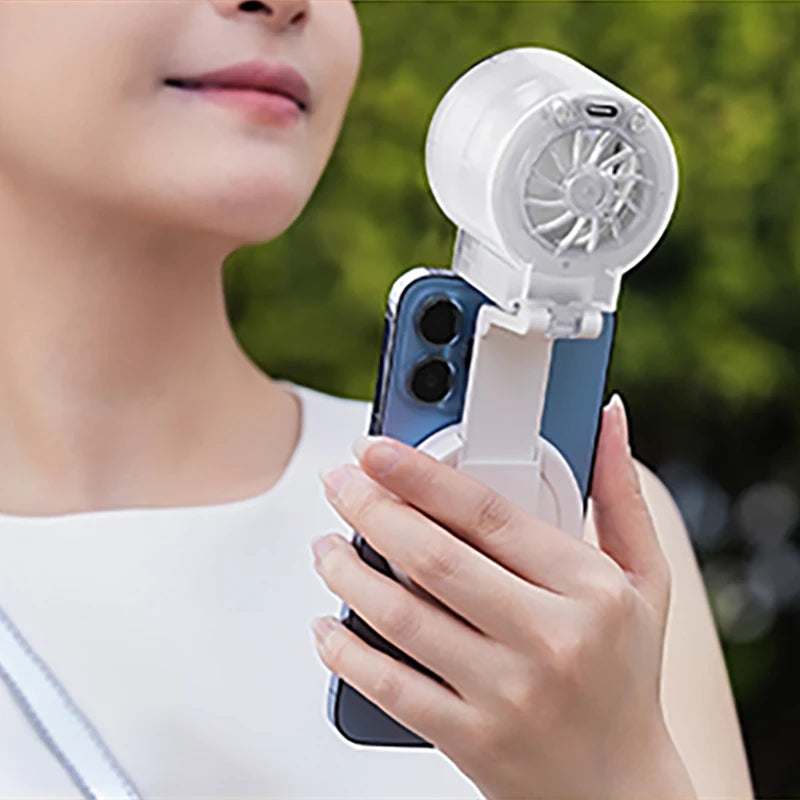 Foldable Magnetic Fan – 3 Speeds & 2-Level LED Light | Portable Portable Foldable Fan Axl