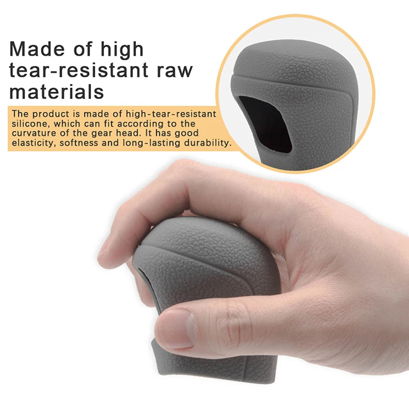 Silicone Car Gear Shift Knob Cover – Universal Anti-Slip Gear Shift Cover Axl