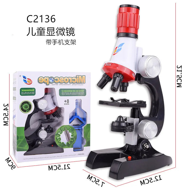 Kids' Biology Microscope Lab Science Kit – STEM Gift for Children Kids Science Kit Axl C2136