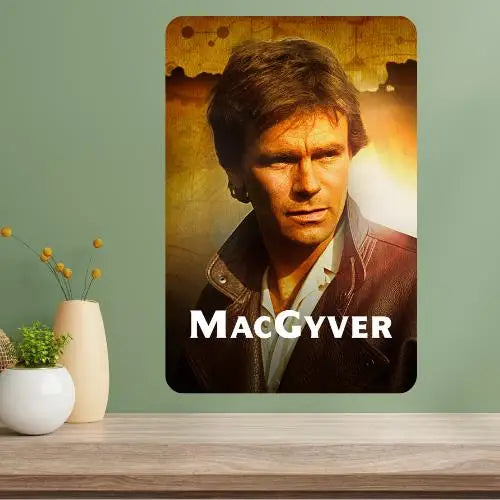 MacGyver Classic TV Show Metal Poster Sign | Retro Wall Art Metal Wall Sign Axl aluminum sign aluminum 20x30cm