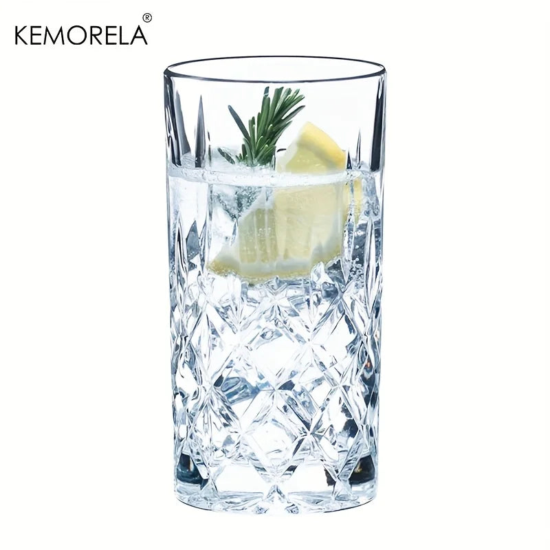 KEMORELA 423ml Stemware Glass Cups | 1-2 Pcs, Dishwasher Safe Glass Stemware Set Axl 1PCS 427ml