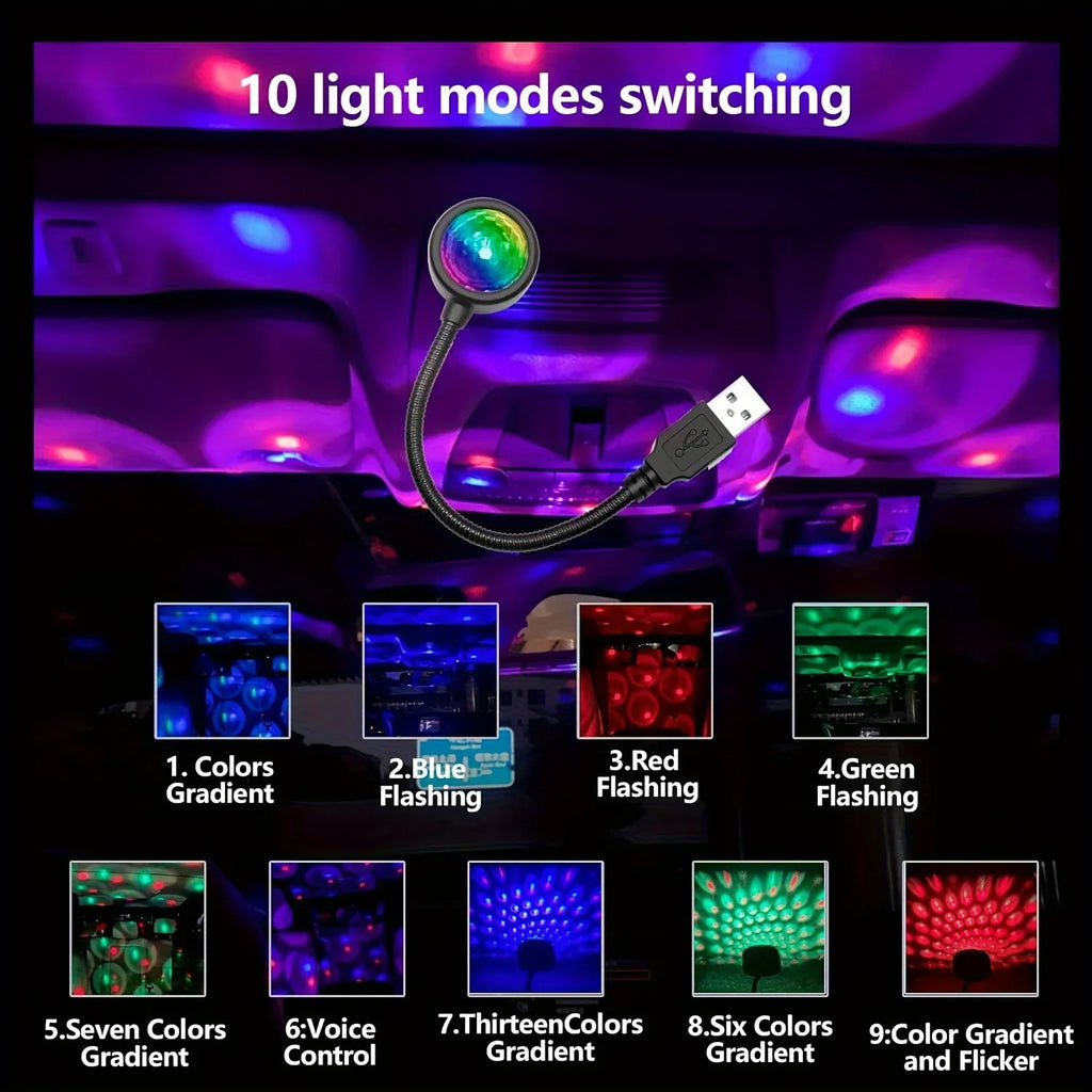 Magic Ball Car Ceiling Light – Portable Interior Atmosphere Lamp Car Interior Light Axl