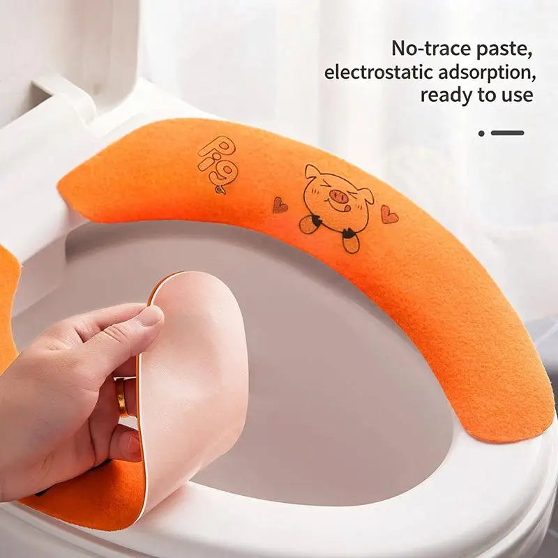 Soft Plush Toilet Seat Cover – Warm Cushion, Universal Fit Toilet Seat Cover Axl