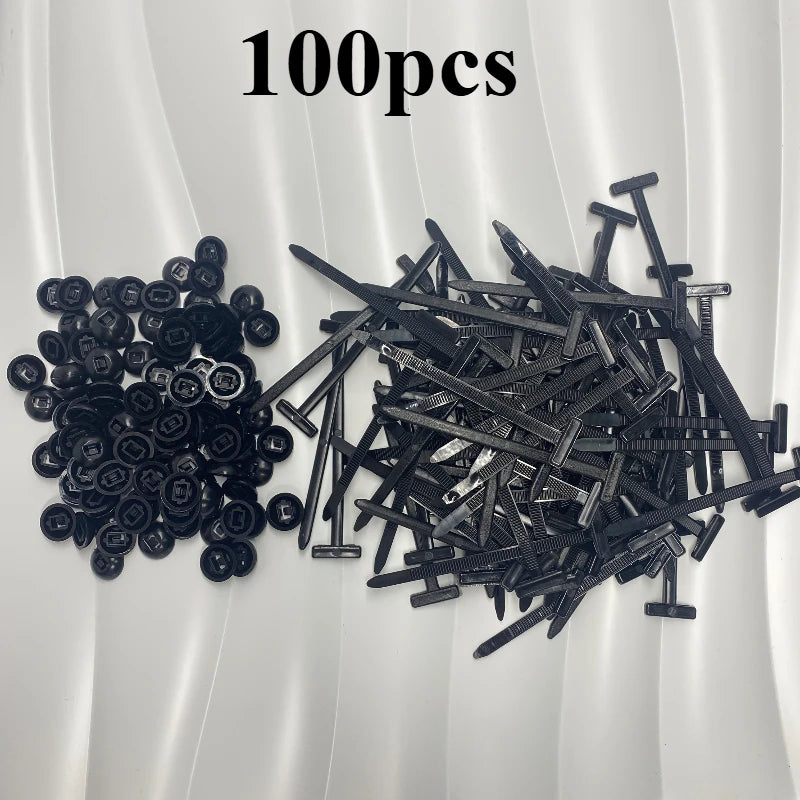 Heavy-Duty Self-Locking Nylon Cable Ties – 100/200 Pack Nylon Cable Ties Axl black-100pcs