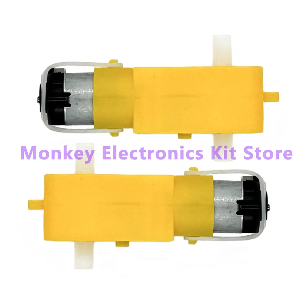 TT Motor 130 DC 3-12V Gear Motor – Smart Car Robot Chassis DC Gear Motor Axl 2 pcs