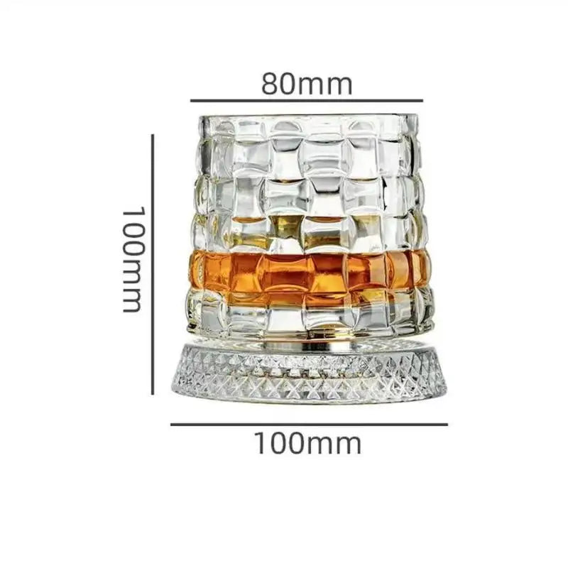Tumbler Rotating Wine Glass – Non-Spill Swivel Whiskey Cup Swivel Drinkware Axl A5 201-300ml