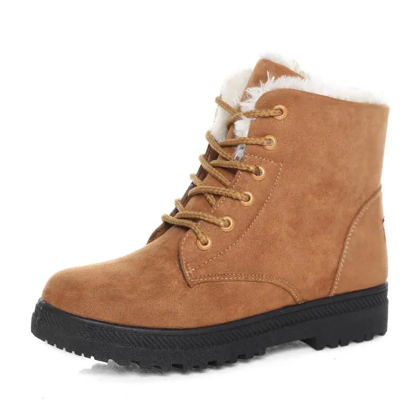 Women's Warm Snow Boots – Suede Ankle Boots Non-Slip Women's Snow Boots Axl YELLOW 44