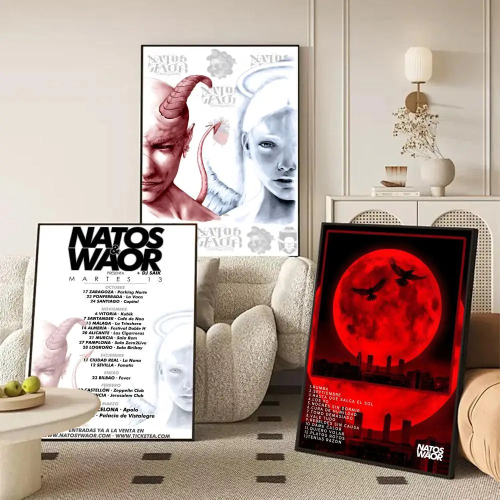 N-Natos Y Waor Band Poster Removable Wall Sticker – HD Decal Wall Art Sticker Axl