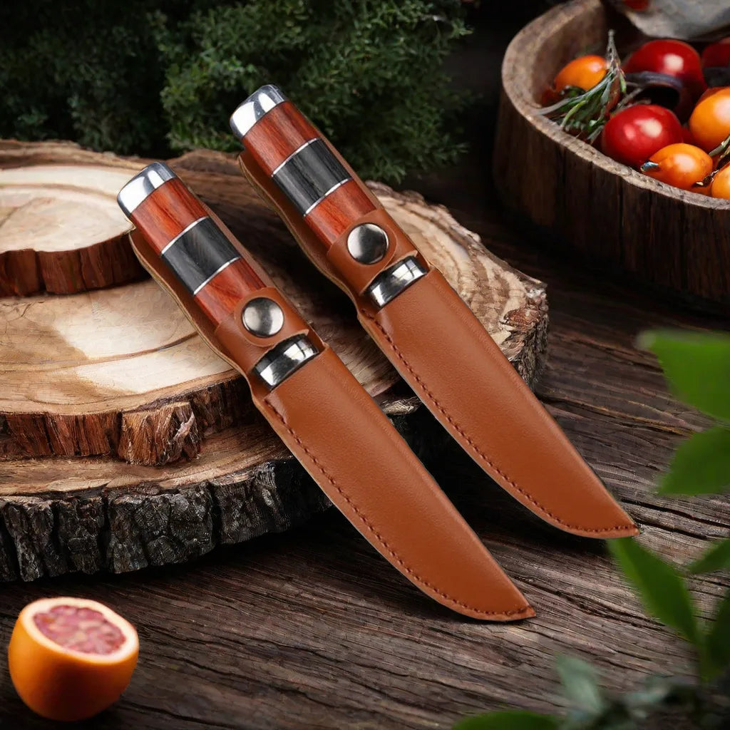 Stainless Steel Boning Knife – Sharp Blade & Wood Handle Boning Knife Axl