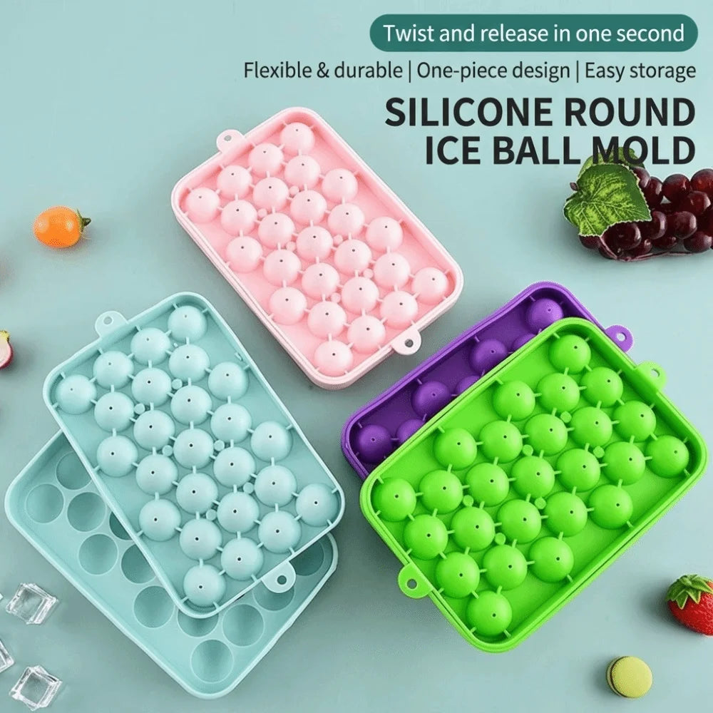 Grape Ball Silicone Mold – 25 Cavity Soap Candle & Ice Mold Silicone Craft Mold Axl