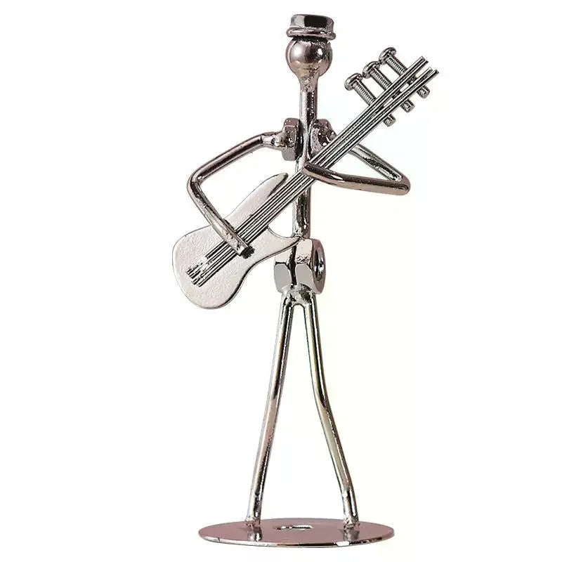 Retro Mini Metal Music Band Figurine | Minimalist Decor Gift Desktop Decor Figurine Axl