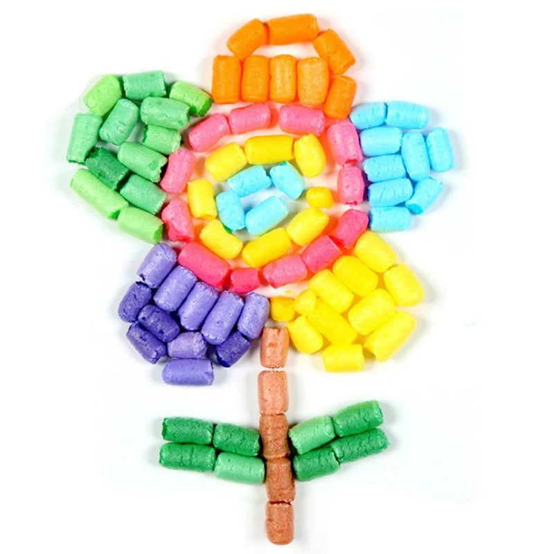 500 Pcs Magic Corn Starch Building Blocks – Kids Craft Toy Kids Building Toy Axl