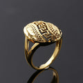 Huitan Gold Hollow-Out Bohemian Ring for Women | Sizes 5–14 Fashion Ring Axl A596 6