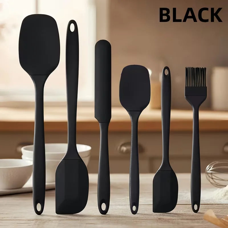 6-Piece Silicone Spatula Set – Heat Resistant Baking Tools Silicone Spatula Set Axl