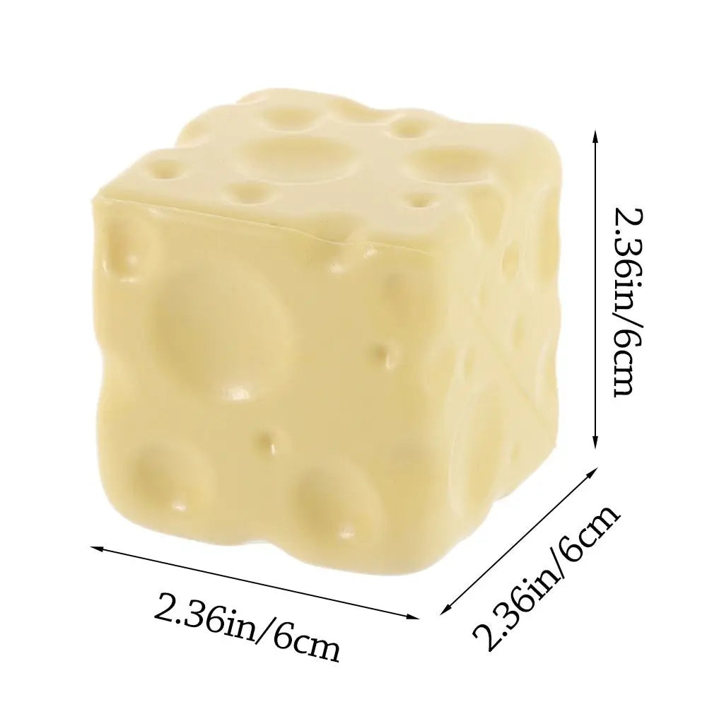 Cheese Cube Squishy Fidget Toy – Shapeable PU Squeeze Ball Squishy Fidget Toy Axl