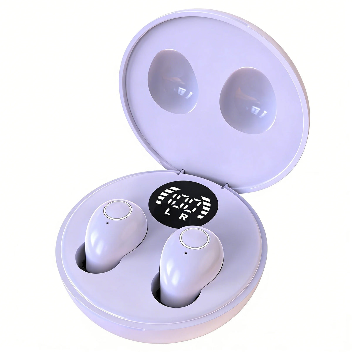 SK31 Mini Invisible Bluetooth Sleep Earbuds – Noise Reduction & Mic Wireless Sleep Earbuds Axl PURPLE