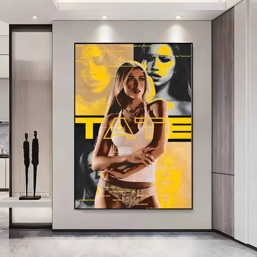 Tate McRae HD Poster – Self-Adhesive Waterproof Wall Art Wall Art Poster Axl z3 15X20cmNoframe