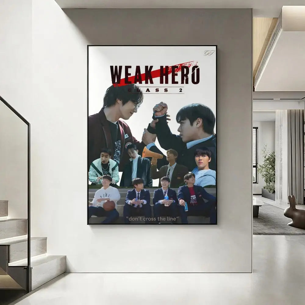 Weak Hero Class Korean Drama Poster – HD Waterproof Wall Art Wall Art Poster Axl White10 50X70cmNoframe
