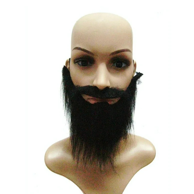 Long Fake Beard & Mustache – Halloween Costume Party Prop Costume Beard Axl