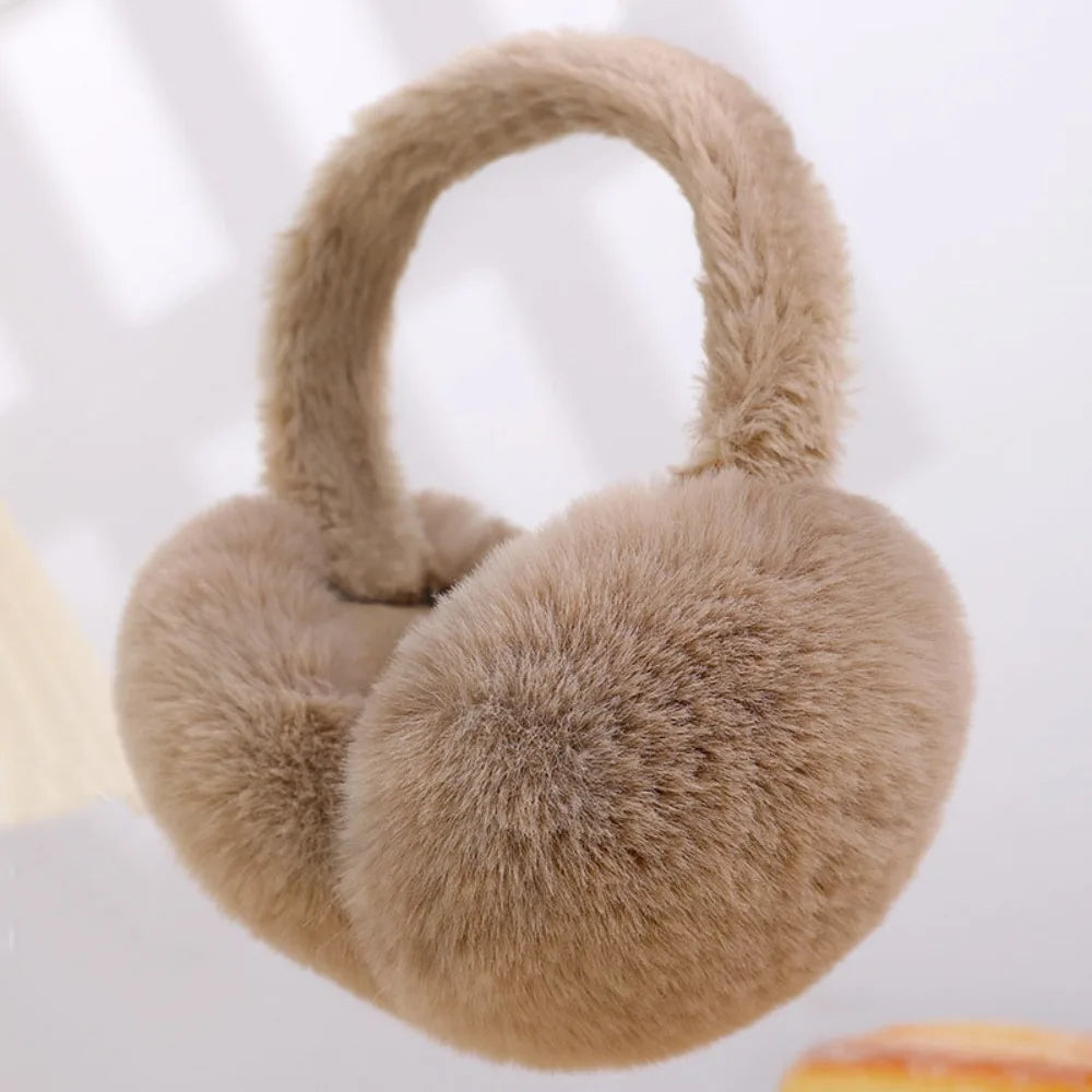 Warm Plush Ear Warmer – Foldable Unisex Winter Earmuffs Winter Ear Warmer Axl Brown