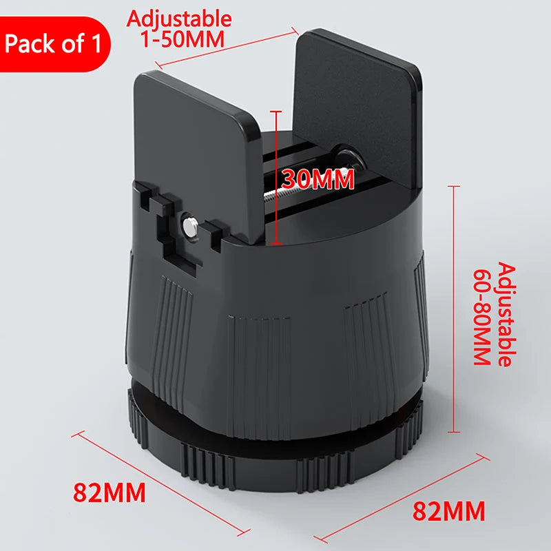 Adjustable Furniture Risers – Heavy-Duty Non-Slip Leg Pads Furniture Riser Axl 6-8cm Black