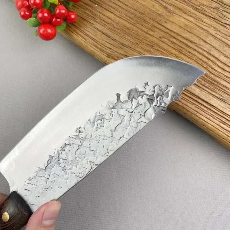 Handmade Stainless Steel Cleaver Knife – Wood Handle | InLeung Cleaver Knife Axl