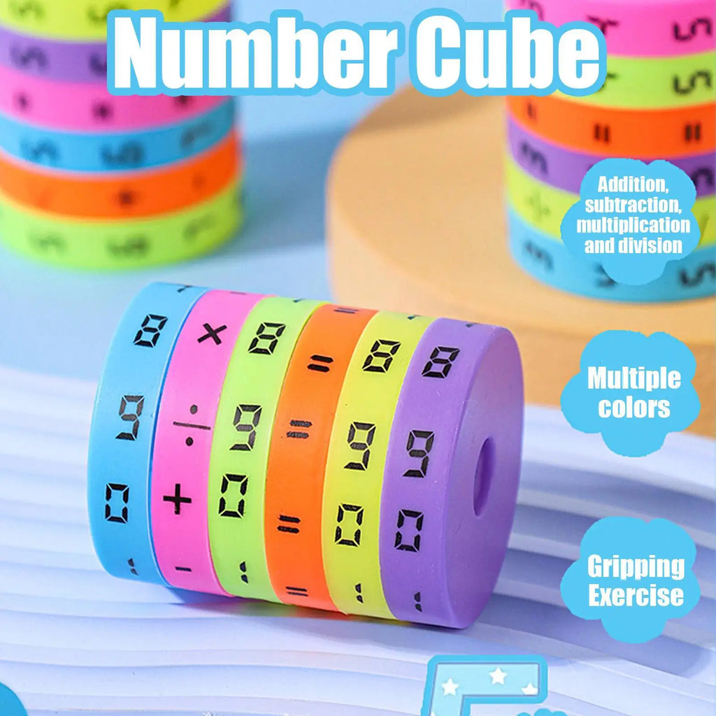 Math Arithmetic Cube – Colorful Number Learning Toy for Kids Educational Math Toy Axl