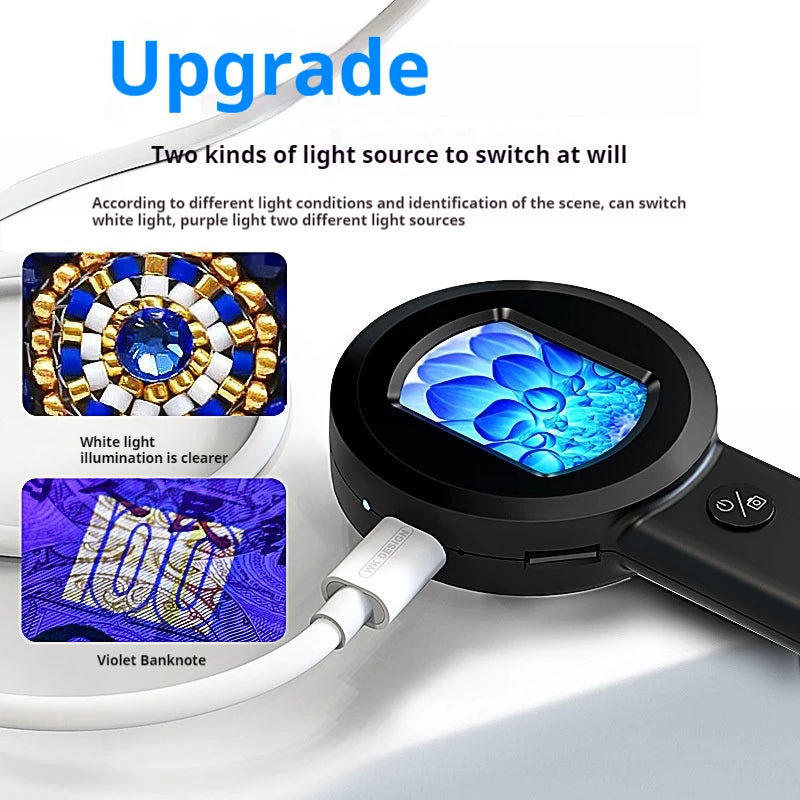 HD Digital Microscope – 500X Electronic Magnifying Glass LED Digital Microscope Axl