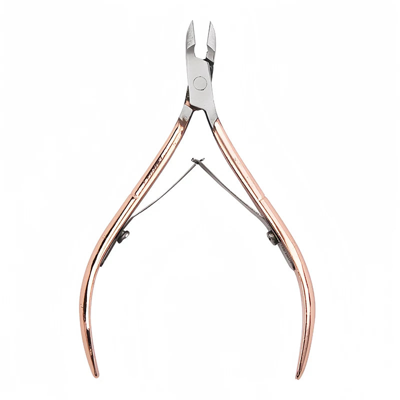 Professional Stainless Steel Cuticle Nipper – Manicure & Pedicure Cuticle Nipper Axl rose gold
