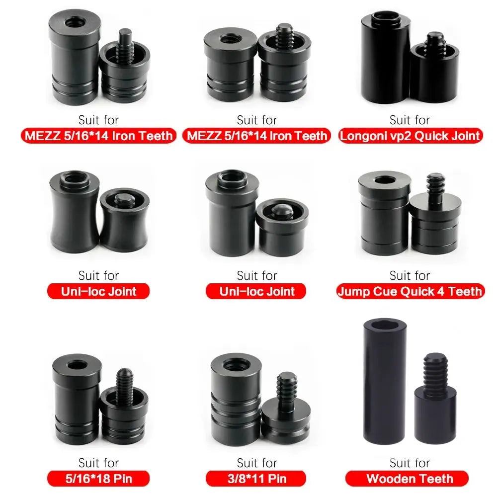 Billiard Cue Joint Protectors – Uni-Loc Wavy Joint Caps Set Cue Joint Protector Axl