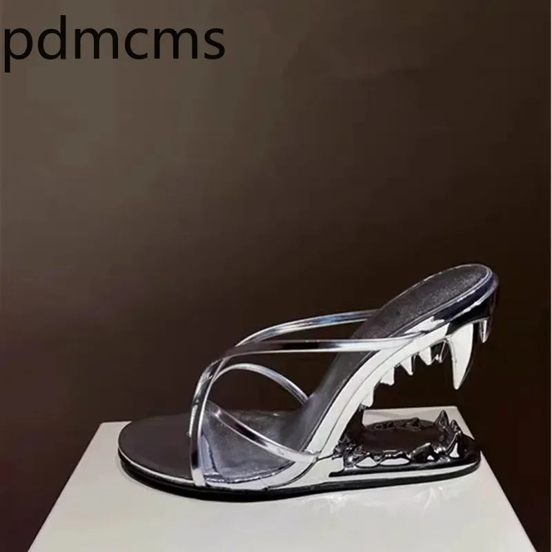 Women's Stiletto High Heel Open Toe Sandal Slides | Fashion High Heel Sandals Axl