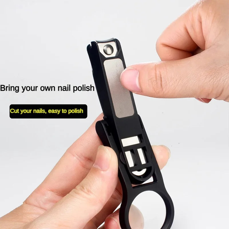Toenail Clipper with Magnifier & Anti-Splash Guard | Seniors Toenail Clipper Axl