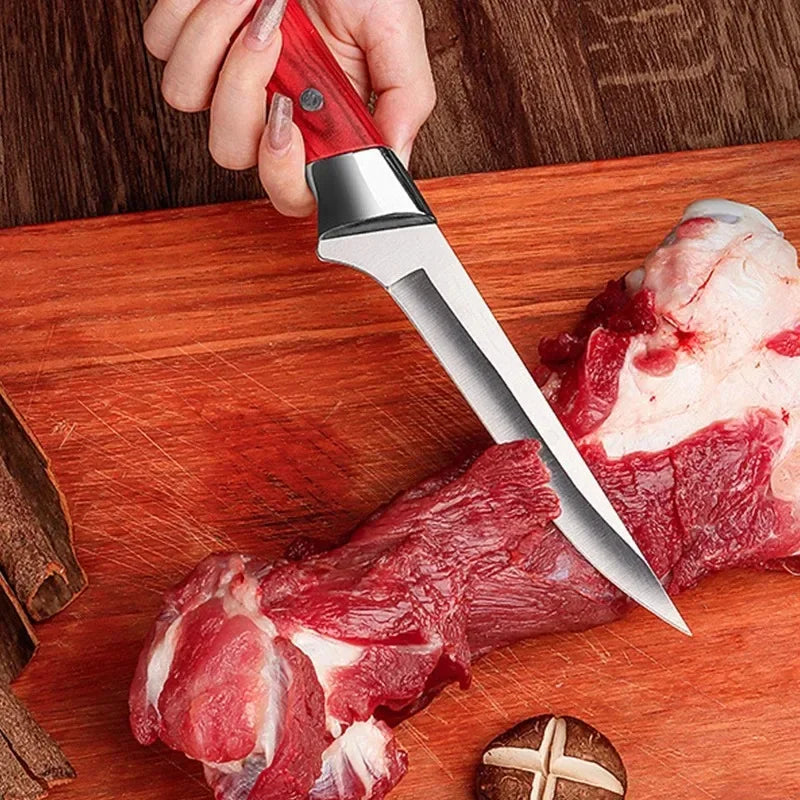 Stainless Steel Boning Knife – BBQ & Kitchen Meat Knife Boning Knife Axl