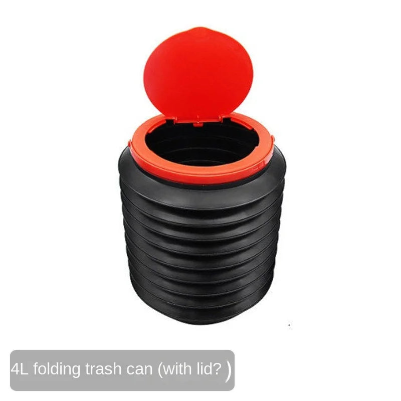 Car Clamshell Trash Bin – Hanging Vehicle Garbage Can Car Trash Bin Axl Upgraded version >3L