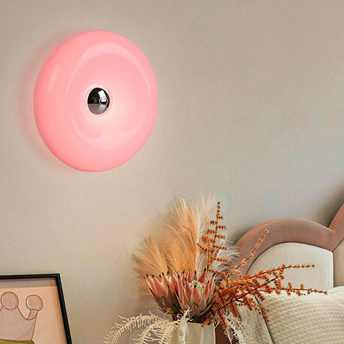 Ring-Shape Wall Lamp | 3-Level Brightness, Remote & Touch Wall Lamp Axl