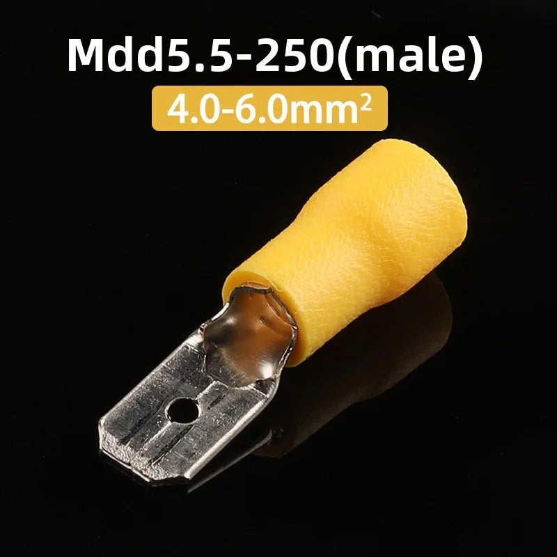 25-Set 6.3mm Insulated Crimp Terminal Connectors 12-10 AWG Crimp Terminal Connectors Axl