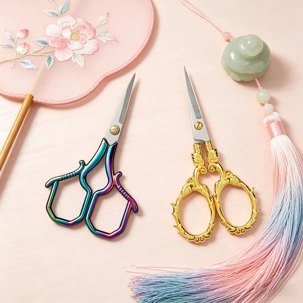 Embroidery Scissors – Precision Stainless Steel Sewing Snips Embroidery Scissors Axl Scissors-2PCS