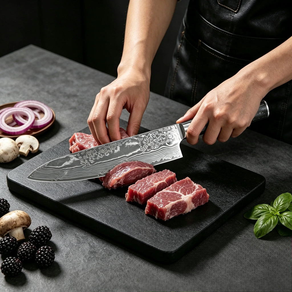 67-Layer Damascus Chef Knife – 8" Gyuto Kitchen Blade Damascus Chef Knife Axl