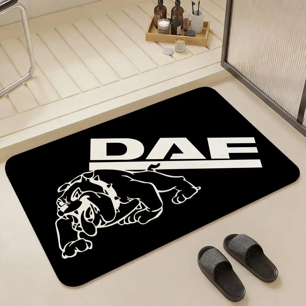 DAF Truck Flannel Floor Mat – Non-Slip Soft Indoor Rug Indoor Floor Mat Axl