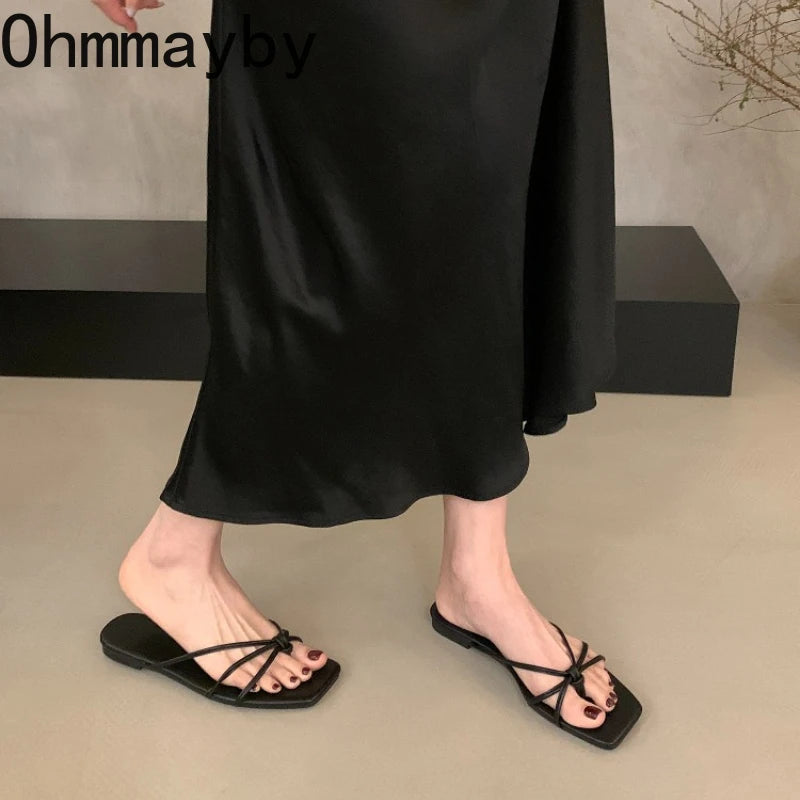 Women's Clip Toe Flip Flops – Flat Summer Slide Slippers Flip Flop Slides Axl