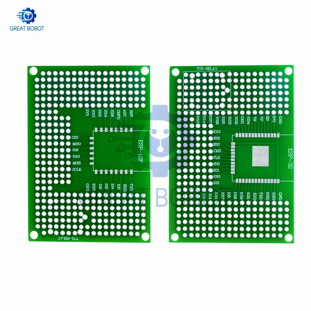 50x70mm Double-Sided Protoshield Breadboard for ESP8266 & ESP32 Protoshield Breadboard Axl