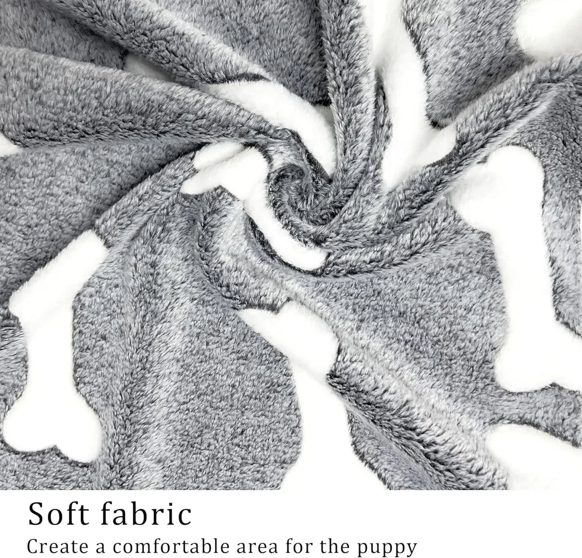 KEMORELA 3-Pack Flannel Paw Print Pet Blanket – Cats & Dogs Pet Blanket Set Axl