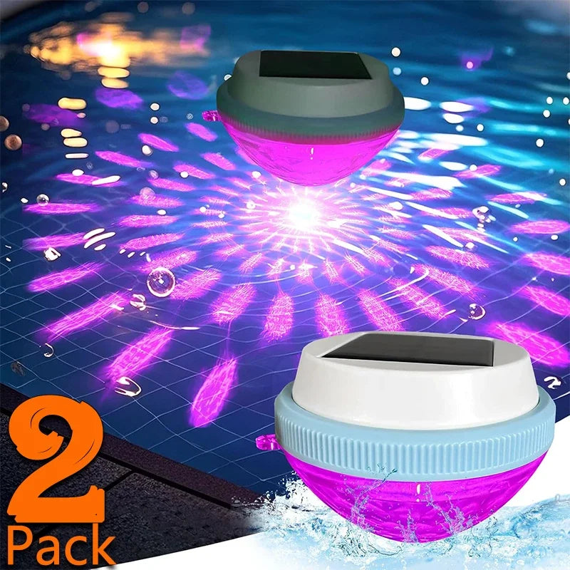 Solar Floating Pool Lights – RGB LED Color-Changing, Waterproof Floating Pool Light Axl