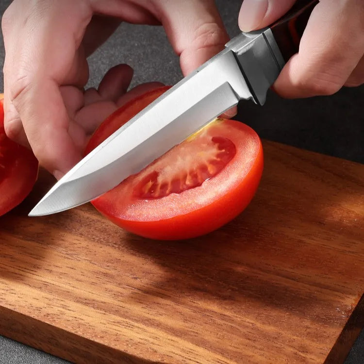 Forged Boning Knife Wood Handle & Sheath | Meat Cleaver Tool Boning Knife Axl