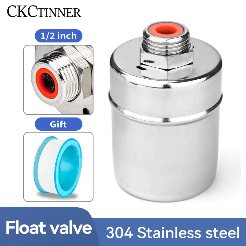 304 Stainless Steel Float Valve – Auto Water Level Control Float Valve Axl Side Water Inlet 3/4"