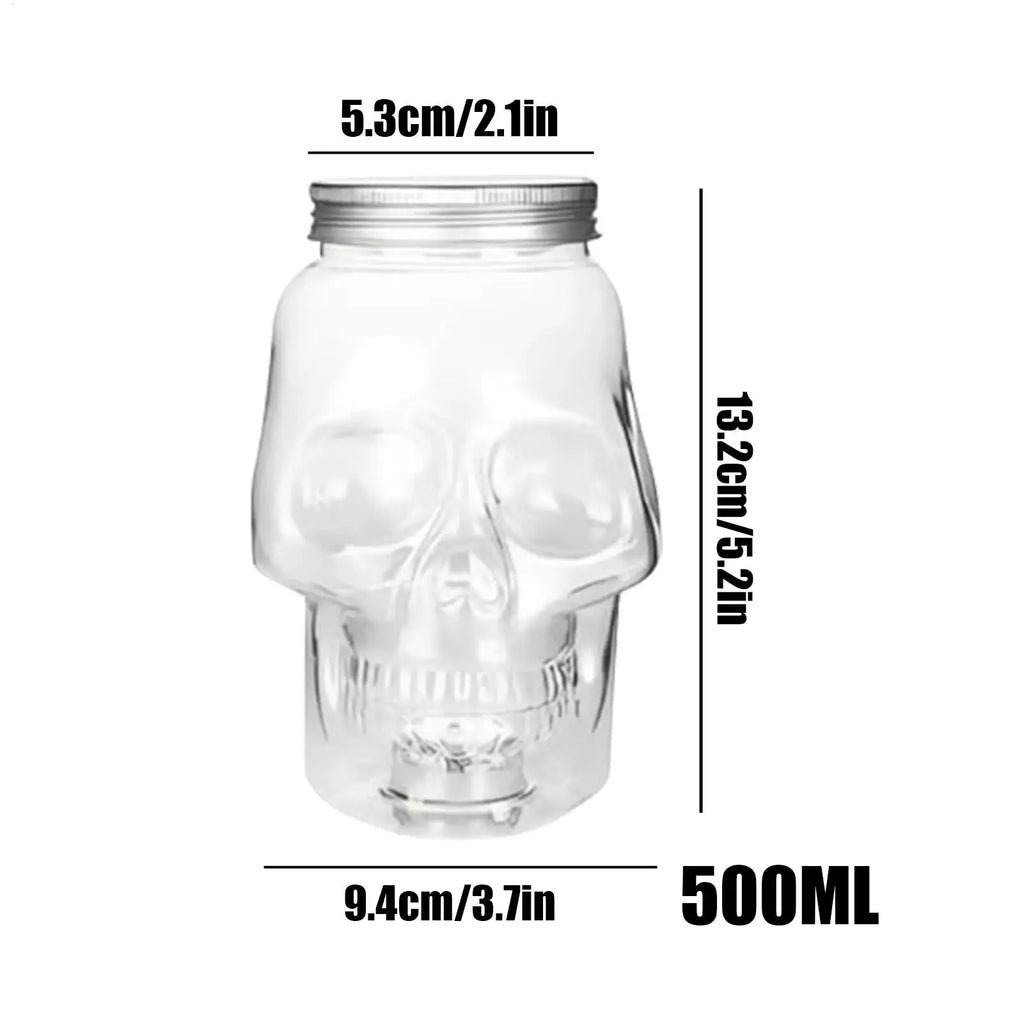 Skull Storage Jar with Lid 500ml/800ml | Gothic Spooky Decor Storage Jar Axl