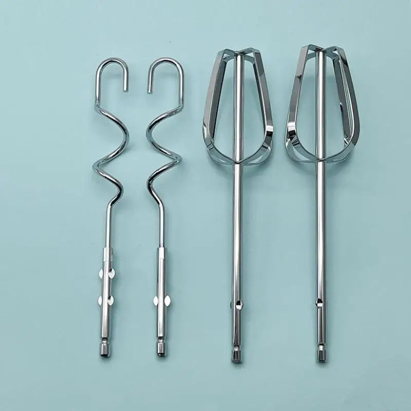 Stainless Steel Egg Beater Stirring Hooks & Kneading Sticks Set Egg Beater Attachments Axl