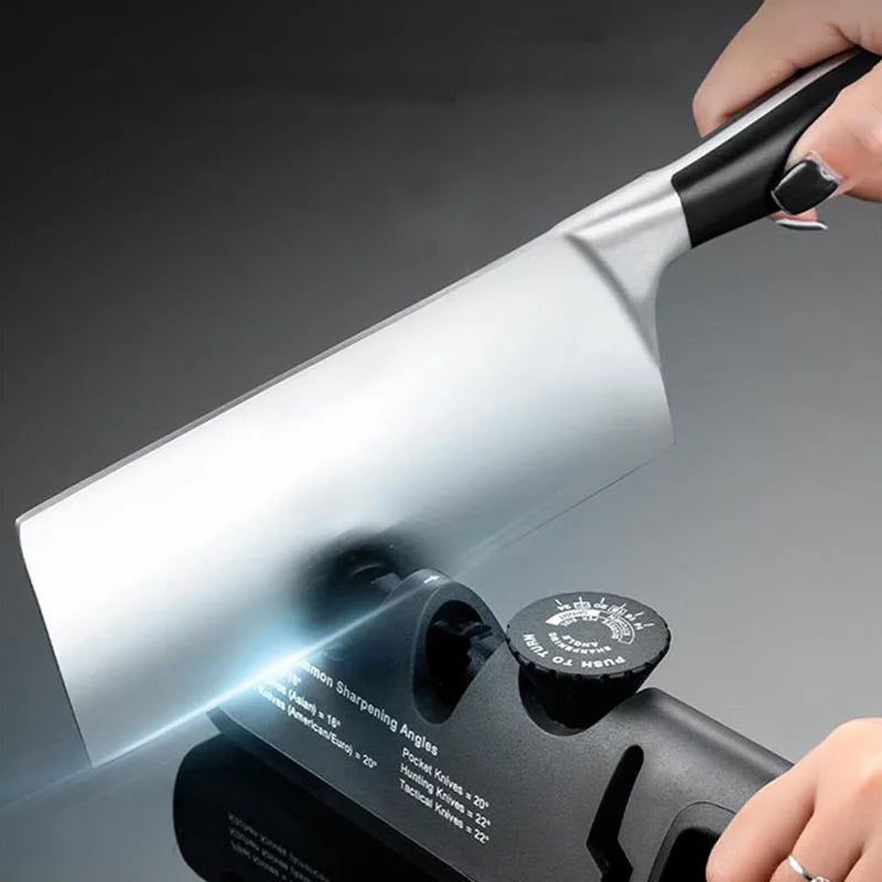 KEMORELA 5-in-1 Knife & Scissors Sharpener | Adjustable Angle Knife Sharpener Axl