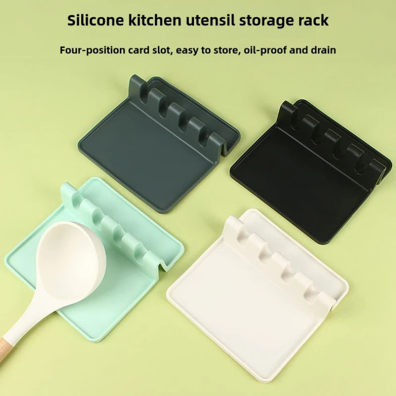 Silicone Kitchen Mat – Dish Rack, Drip Mat & Spoon Rest Silicone Kitchen Mat Axl